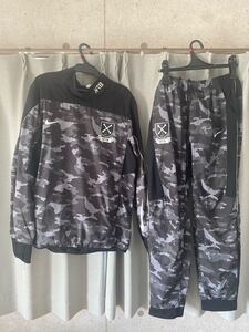 ナイキ NIKE 上下セット ジャージ カモフラージュ 黒