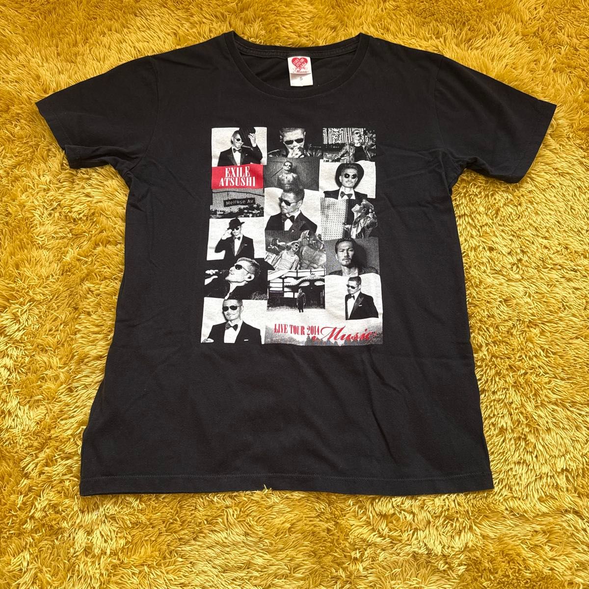 EXILE ATSUSHI LIVE TOUR 2014 Music Tシャツ ブラック S
