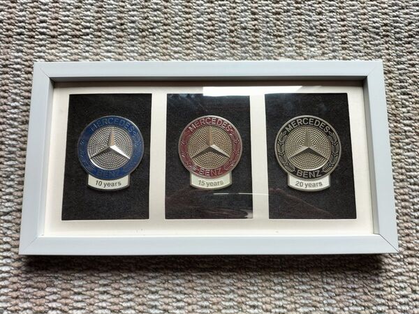 終活 コレクション放出 超希少 永年所有記念メダル 10,15,20年3点セット額装
