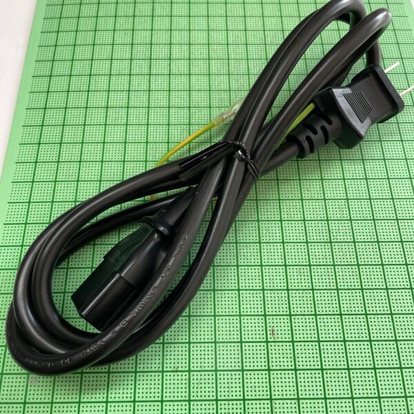 【電源コード】3Pアース線付★新品未使用★約1m・黒色★パソコン用ケーブル★ノートパソコンACアダプター★YH2105◆