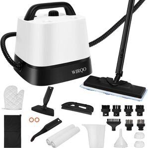 スチームクリーナー スチームモップ リンサークリーナー 24個アタッチメント付 高温スチーム 掃除 除菌 大掃除 掃除機