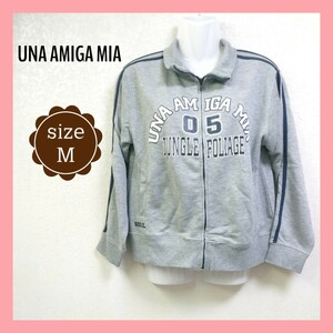 【美品】una amiga mia ジップアップ スウェット Msize