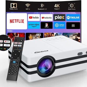 プロジェクター Netflix公式 iSinbox 高輝度 1000ANSIネイティブ 1080P解像度 4k対応