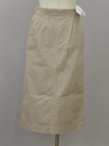 ユナイテッドアローズ UNITED ARROWS green label relaxing SCガーメントダイタイトスカート 38サイズ ベージュ レディース F-M11934