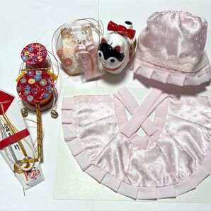 格安!【新品美品】お宮参り小物6点セット 女の子 N O.17