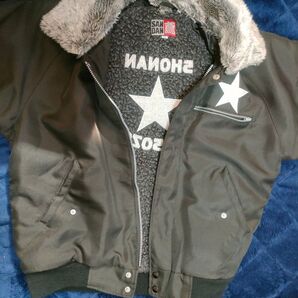 湘南爆走族 SAN DAN ボアジャケット フライトジャケット MA-1風 黒