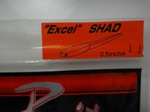 Deadly Baits Excel SHAD #11　デッドリーベイツ　エクセルシャッド　3.5インチ　ナチュラルプロブルー　フラットヘッド ピンテール_画像2