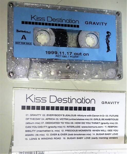カセットテープ TM NETWORK Kiss Destination GRAVITY 小室哲哉 宇都宮隆 木根尚登 TMN 非売品