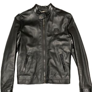 超美品 PHILIPP PLEIN ライダース クロコダイル サイズXL 定価110万円