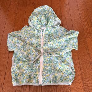 花柄パーカー ウィンドブレーカー 薄手 キッズ 子供服