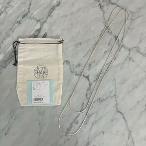 Chaosカオス【AFTER SHAVE CLUB/アフターシェイブクラブ】スネークチェーン ロングネックレス シルバー