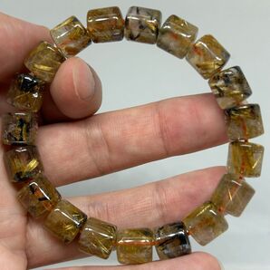 ◇131 円柱 太陽放射 ゴールドタイチン ルチルクォーツ◇