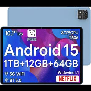 大特価!アンドロイド15 タブレット 10インチ ケース付き 12GB+64GB 8コア IPS画面