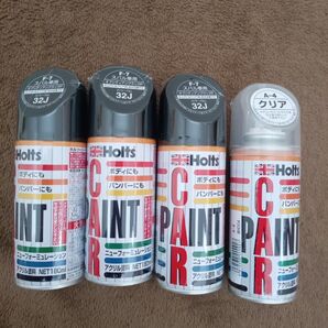 Holts スバル車用 オブシディアンブラックP 32J 3個セット クリア 1個