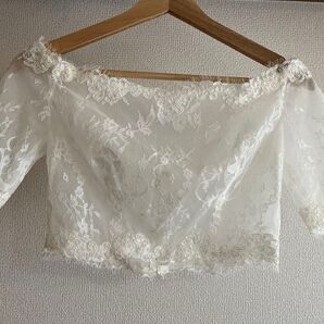 【新品!未使用品】ウェディング レースボレロ