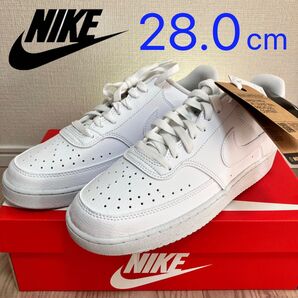 28.0cm DH2987 NIKE ナイキ コートビジョン エアフォース1 AIR ダンク DUNK スニーカー ホワイト 白