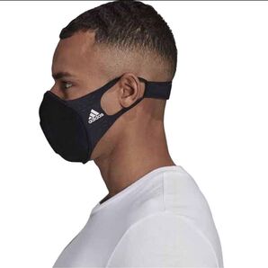 adidas アディダス フェイスカバー マスク 黒 ブラック