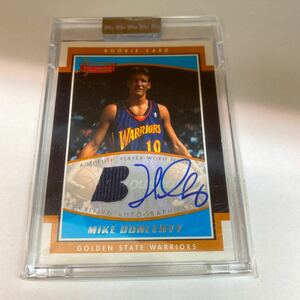 NBA 2002 Bowman Signature Mike Dunleavy RC Jersey auto /999