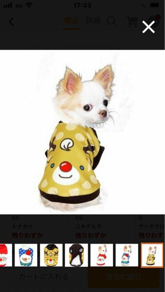 犬服　M クリスマス　トナカイ　試着のみ　ペット服 小型犬 ペット用品