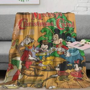 【限定SALE!11月5日まで2,480→2,180円】新品未使用 ブランケット クリスマスキャロル ミッキーマウス クリスマス