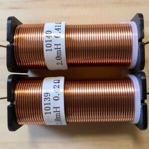 2.0mH 2個セット ネットワーク用フェライトコアコイル、 線径φ0.8mm、20AWG