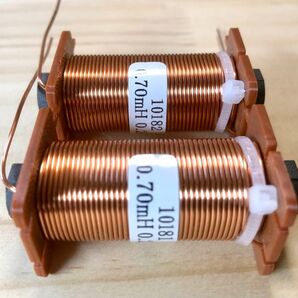 0.70mH 2個セット ネットワーク用フェライトコアコイル、線径φ0.8mm、20AWG