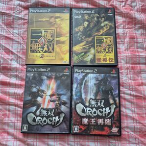PS2 真・三國無双 2 猛将伝 無双OROCHI 魔王再臨 4本組 真三國無双 真 三國無双 無双オロチ プレステ2