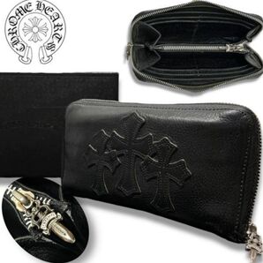 (正規店購入)(本物) CHROME HEARTS クロムハーツ セメタリークロス ウォレット 財布