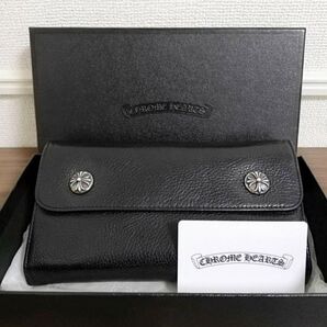 (正規店購入)(本物) CHROME HEARTS クロムハーツ ウェーブ WAVE ウォレット 財布