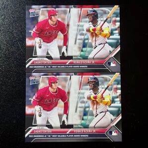 Topps now 2023 大谷翔平 Acuna Jr. アクーニャ MVP受賞記念 Dodgers Angels Braves