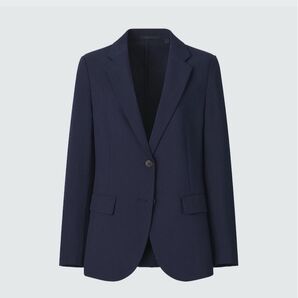 【UNIQLO】感動ジャケット(リラックスフィット)ネイビー S