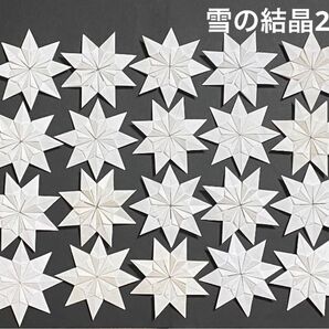 雪の結晶 20個② 壁面飾り スノーフレーク リース素材