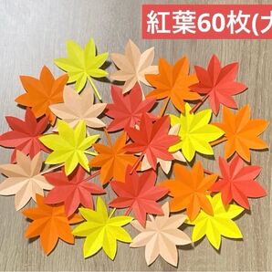 紅葉 60枚(大) もみじ 壁面飾り