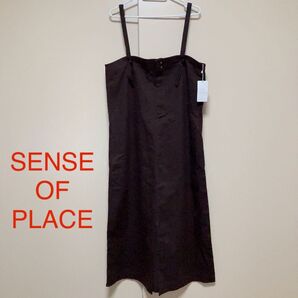 SENSE OF PLACE センスオブプレイス ジャンパースカート ブラウン