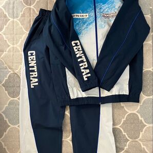 セントラルスポーツ 水泳 選手/育成 ジャージ上下セット 上Lサイズ/下Mサイズ