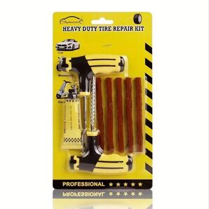 タイヤ修理キット パンク修理 車 バイク 自転車対応 DIY