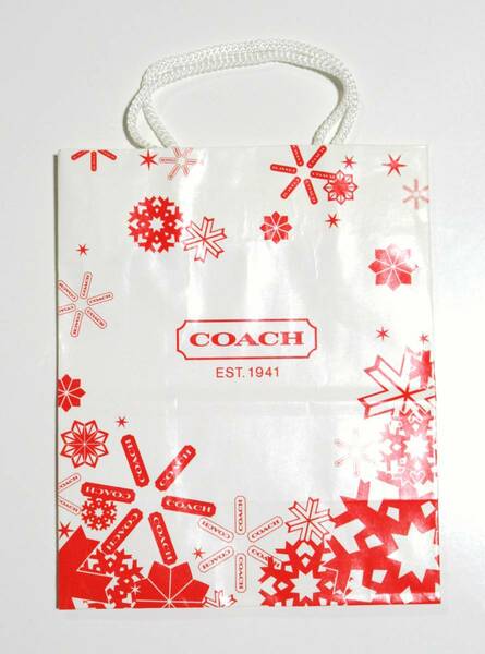 コーチ★ショップ袋（クリスマス）難あり　紙袋（送料込み）