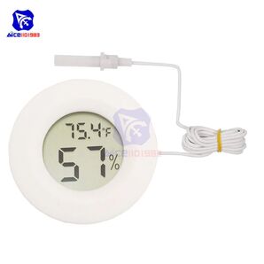 20 温度湿度測定器 小型 ケーブル 丸型 白色 2個 ハムスター