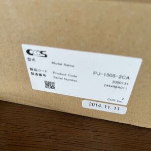 CCS PJ-1505-2CA 製品コード 2000131 製造番号 244498A011
