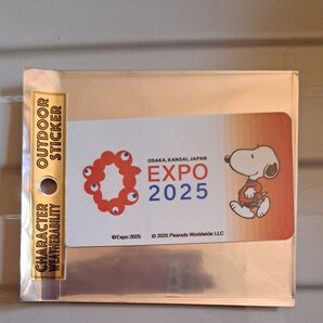 EXPO 2025 大阪 関西 スヌーピー アウトドアステッカー 未使用