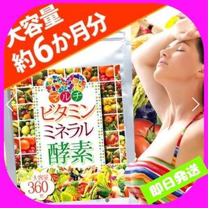 マルチビタミン、ミネラル、酵素を凝縮したベースサプリメント大容量約6か月分
