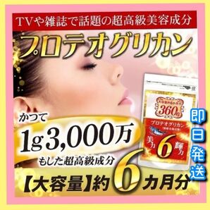 美容健康にプロテオグリカンサプリ(ヒアルロン酸 コラーゲン プラセンタ)6ケ月