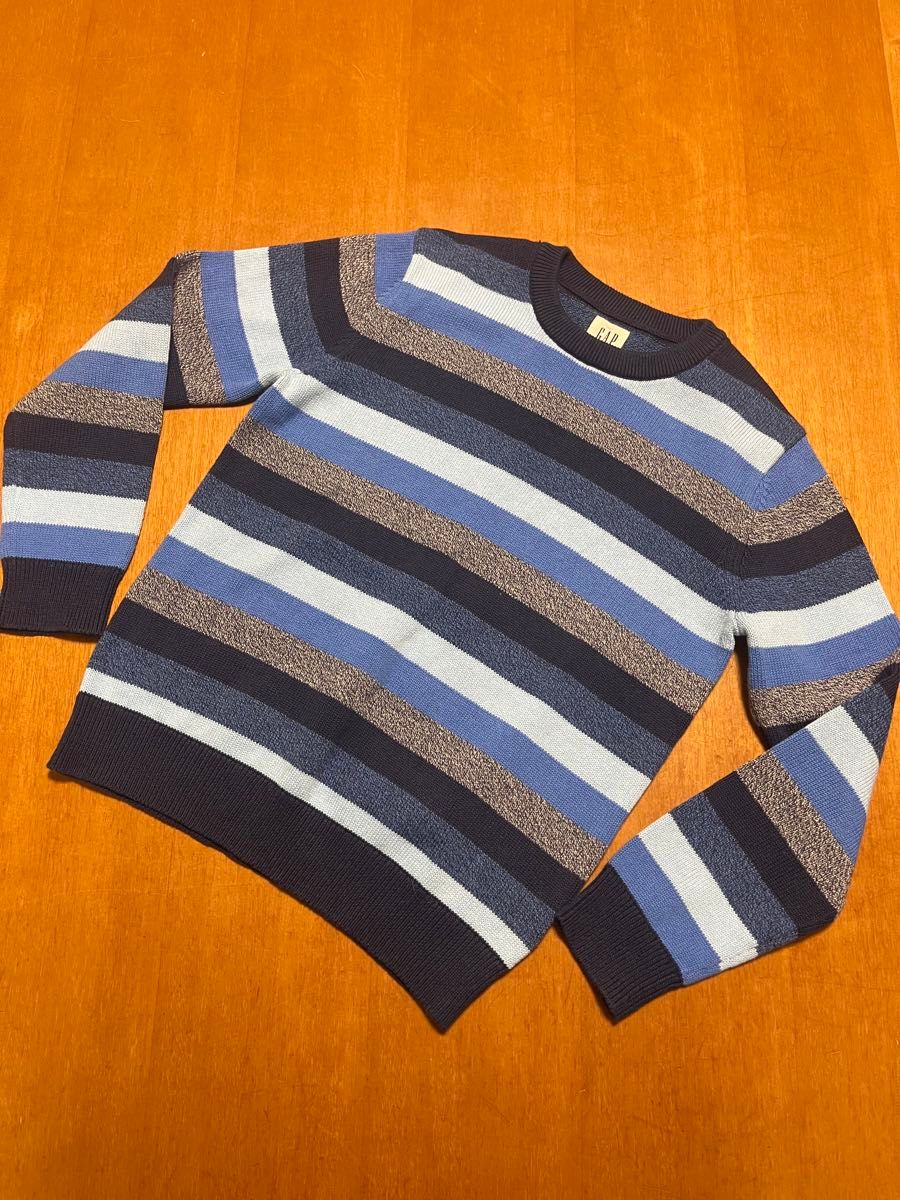 新品タグなし　Gap キッズ　 セーター ボーダー　140cm ニット コットン