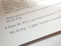ROLEX ロレックス 2009年 英語 デイトジャスト2用 冊子 @1454_画像4