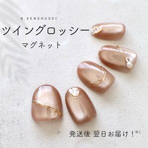 ネイルチップ マグネットネイル ニュアンスネイル ちゅるんネイル うるうるネイル 結婚式 成人式 大人ネイル ピンク ベージュ