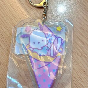 サンリオカフェ限定 ポチャッコ クレープ アクリルキーホルダー