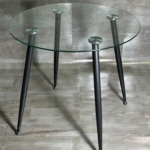 期間限定!丸テーブル 強化ガラステーブル オシャレ ラクラク組立 送料込み 高評価