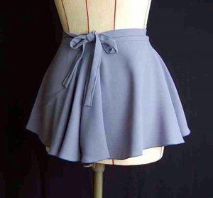 ◇◆巻きスカート　変形フレア　ブルーグレイ　　82-26.5　新品　◆◇