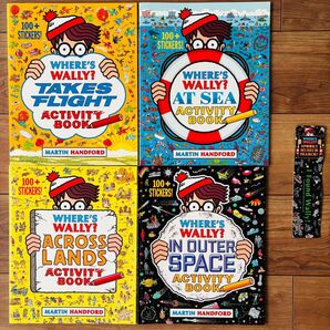 Where’s Wally? Activity book. 英語の勉強 4冊+しおり