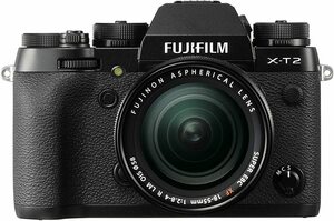 中古 美品 FUJIFILM X-T2 18-55レンズキット ブラック カメラ 人気 おすすす 初心者 フジフィルム